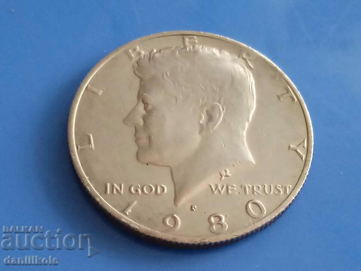 *$*Y*$* USA 1/2 HALF HALF DOLLAR 1980 - EXCELLENT *$*Y*$* - 6 *$*Y*$* USA 1/2 HALF HALF DOLLAR 1980 - EXCELLENT *$*Y*$* - 6