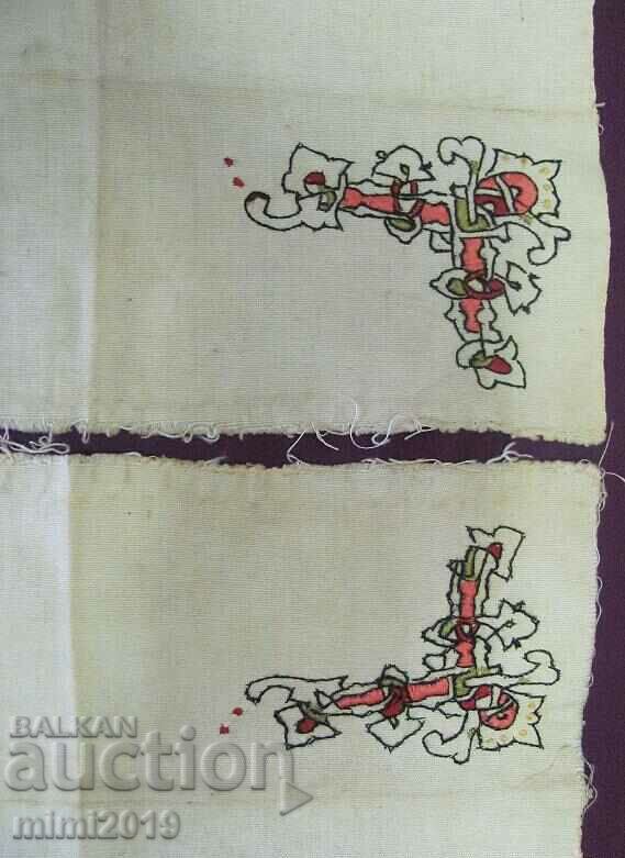 Motive Art Nouveau, Broderie manuală 2 buc. cu preț 60.00 BGN | € 30.68