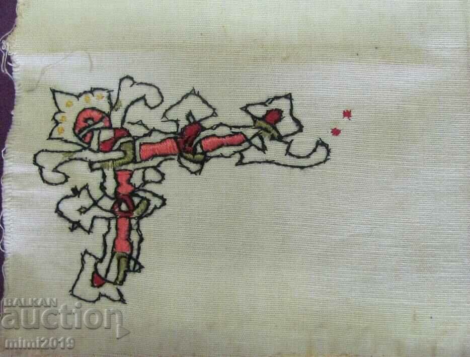 Motive Art Nouveau, Broderie manuală 2 buc. - 5