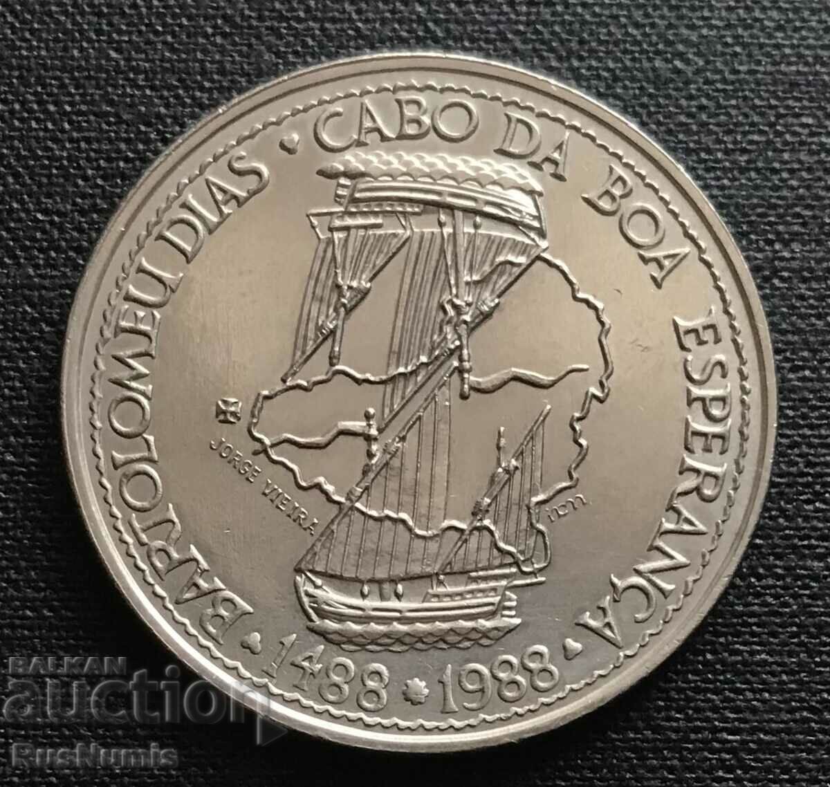 Portugalia. 100 escudos 1988 Bartolomeo Dias. UNC.