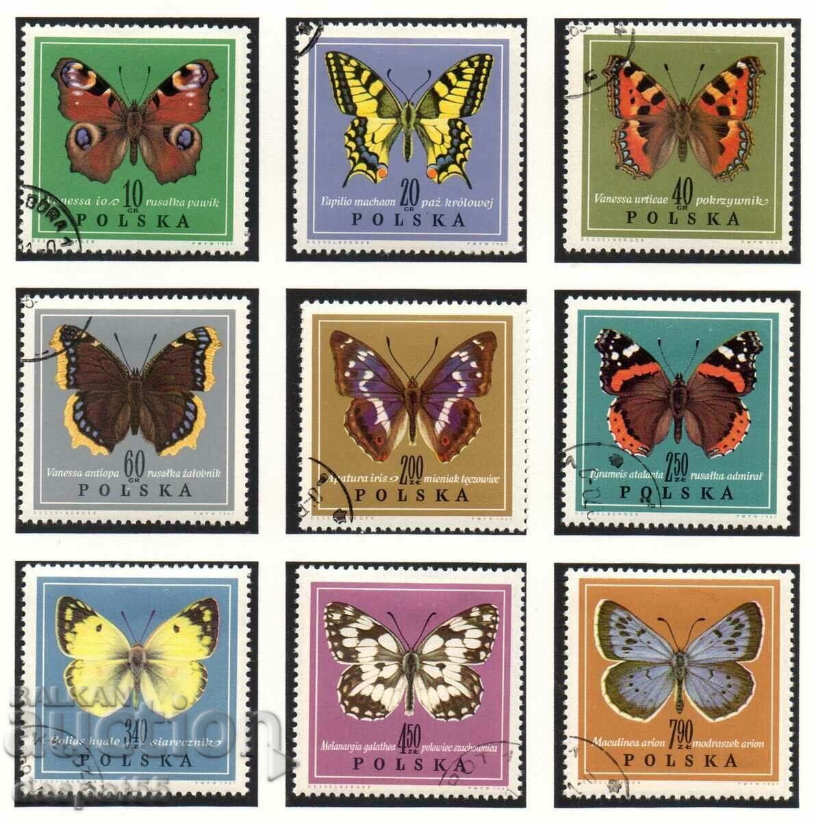 1967. Poland. Butterflies.