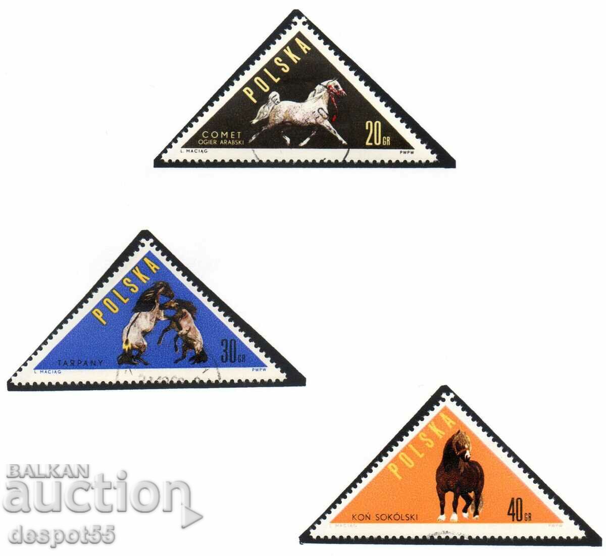 1963. Poland. Horses. with price 4.50 BGN | € 2.30
