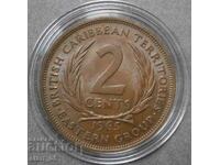 2 цента Източни Кариби 1965