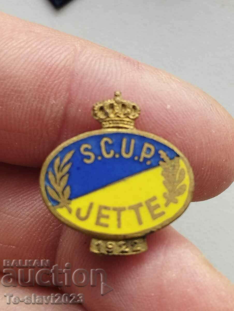 Παλιό σήμα ποδοσφαίρου - ποδοσφαιρικός σύλλογος Jette Belgium