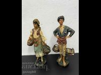 A pair of old Italian figures. #5074