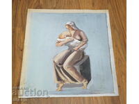 Old Master Painting painting mother and child