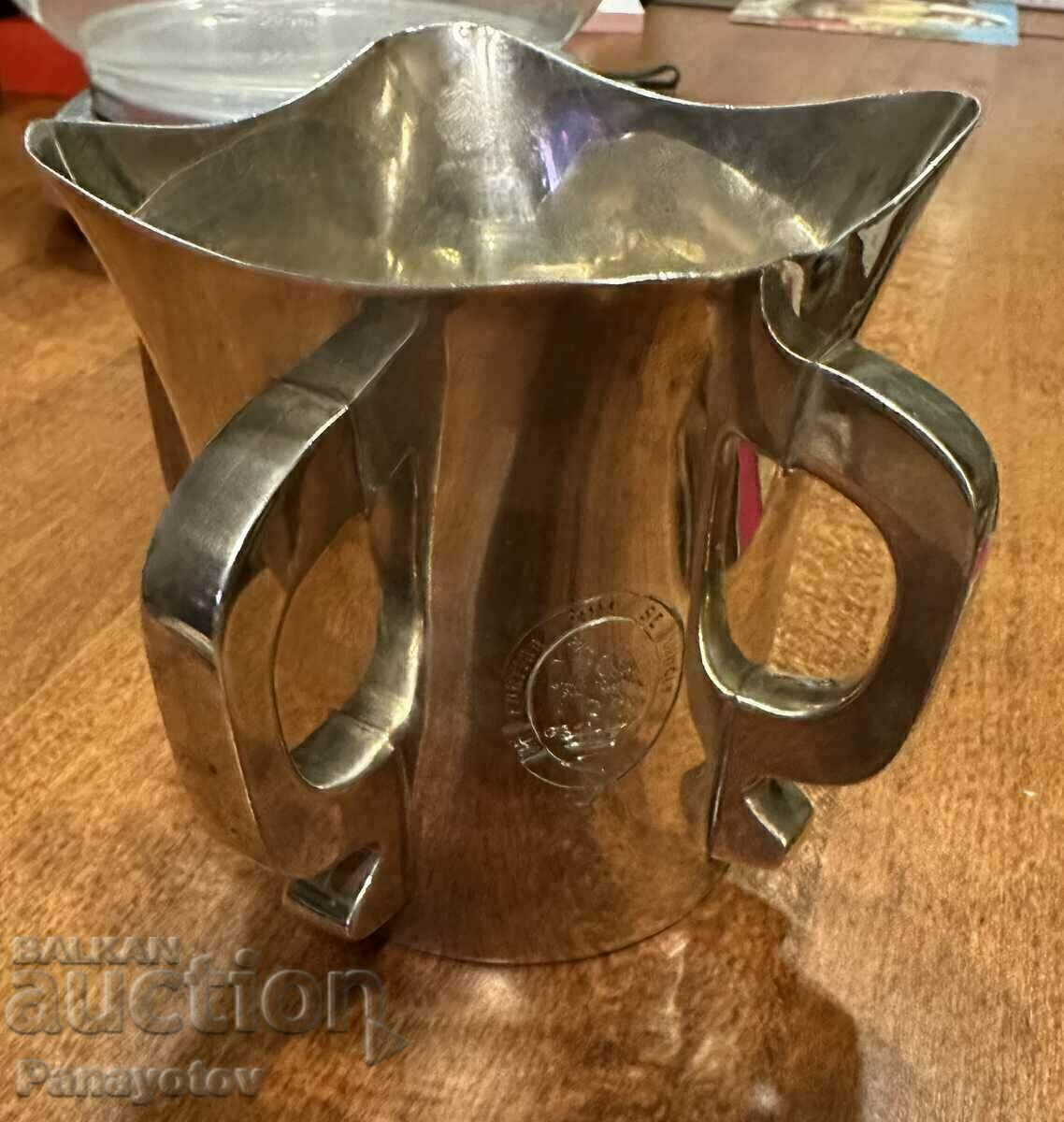 CUP SILVER POT MUG HUGE SOLID ENGLISH 925 SAMPLE U - 5 CUP SILVER POT MUG HUGE SOLID ENGLISH 925 SAMPLE U - 5