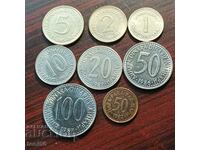 Yugoslavia - set dec. coins issue 1982-87 - quality