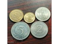 Yugoslavia - set dec. coins issue 1990-91 - UNC