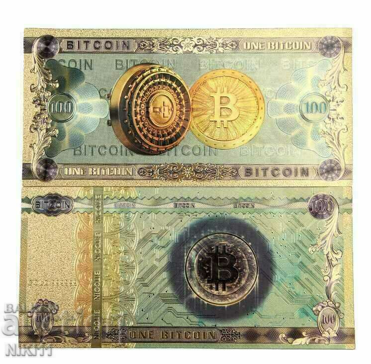 Bancnotă Bitcoin / Bitcoin, Crypto 100 bitcoins