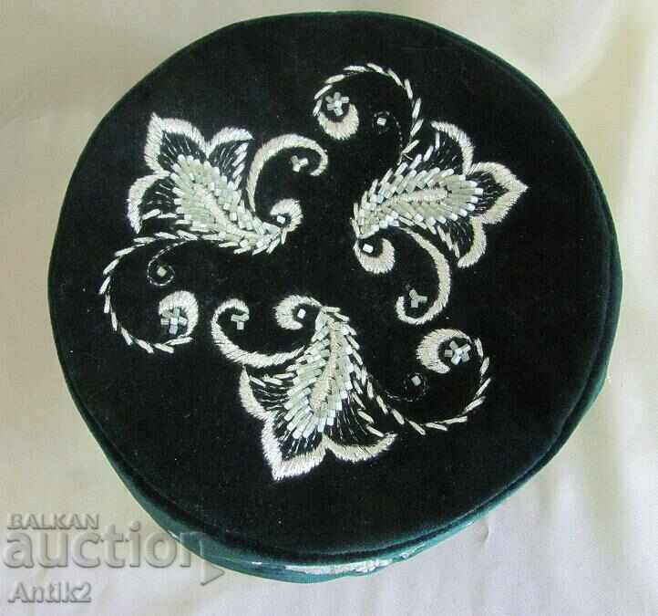 Old Men's Hat Velvet, Embroidery, Beads with price 80.00 BGN | € 40.90 Old Men's Hat Velvet, Embroidery, Beads with price 80.00 BGN | € 40.90