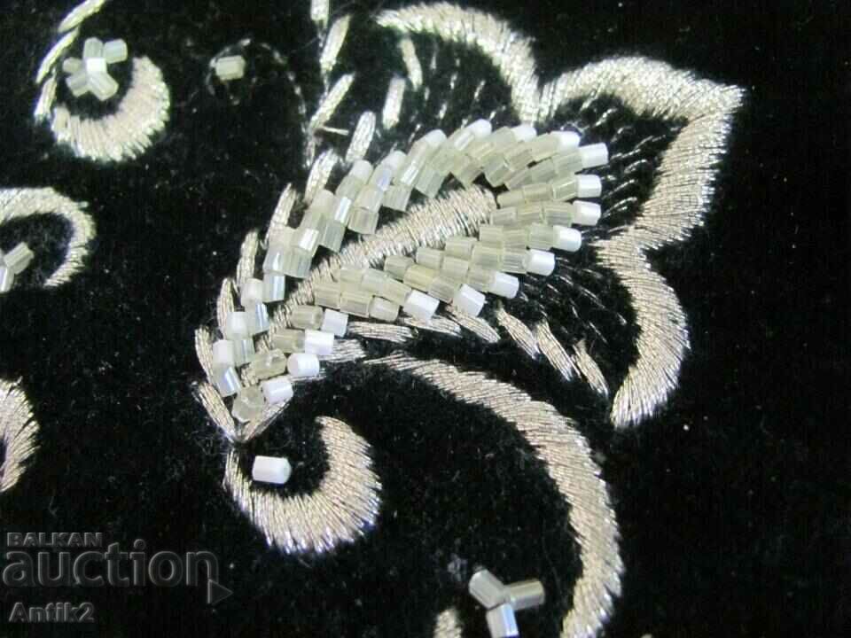 Auction Old Men's Hat Velvet, Embroidery, Beads Auction Old Men's Hat Velvet, Embroidery, Beads