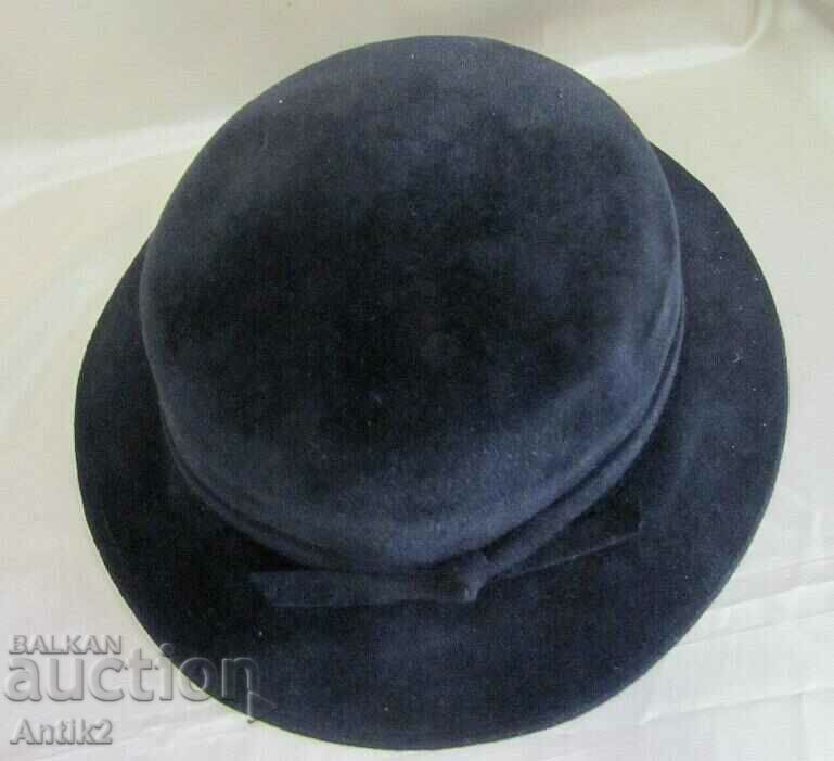 50's Vintage Women's Black Felt Hat - 5