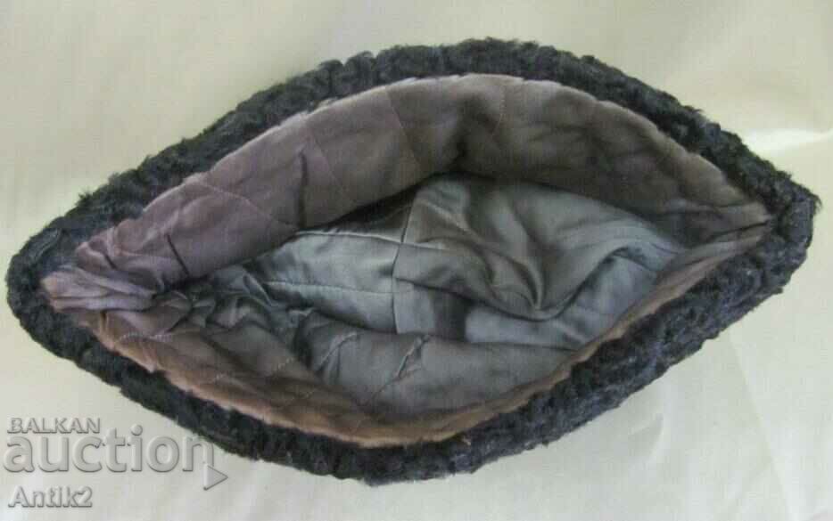 Antique Women's Hat - Astrakhan Lambskin - 5