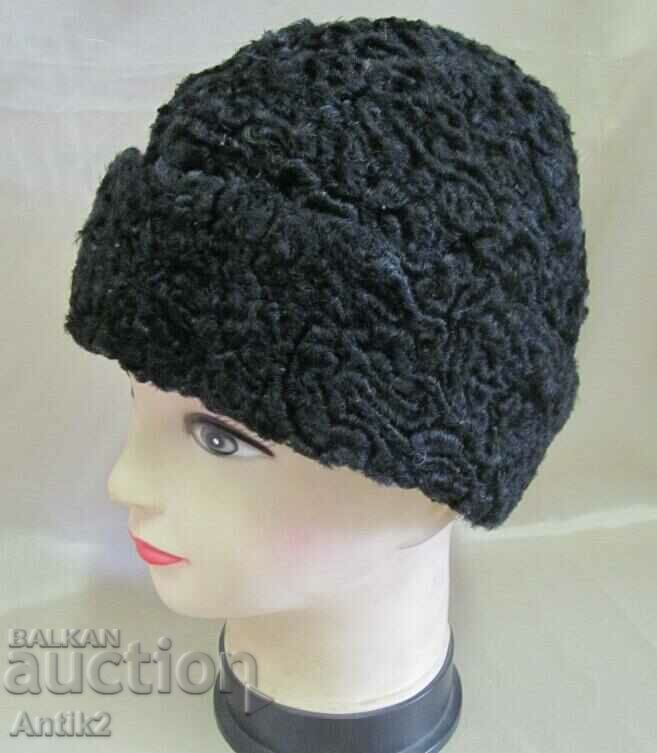 Αντικέ γυναικείο καπέλο - Astrakhan Lambskin