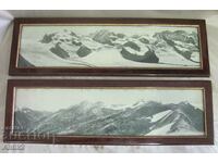 20 Old Lithographs - The Alps 2 pcs.