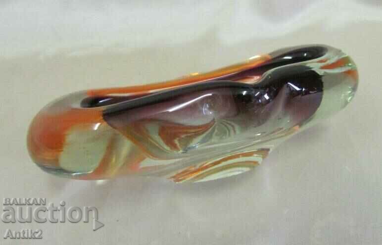 Auction  Screw Murano Crystal Glass Ashtray