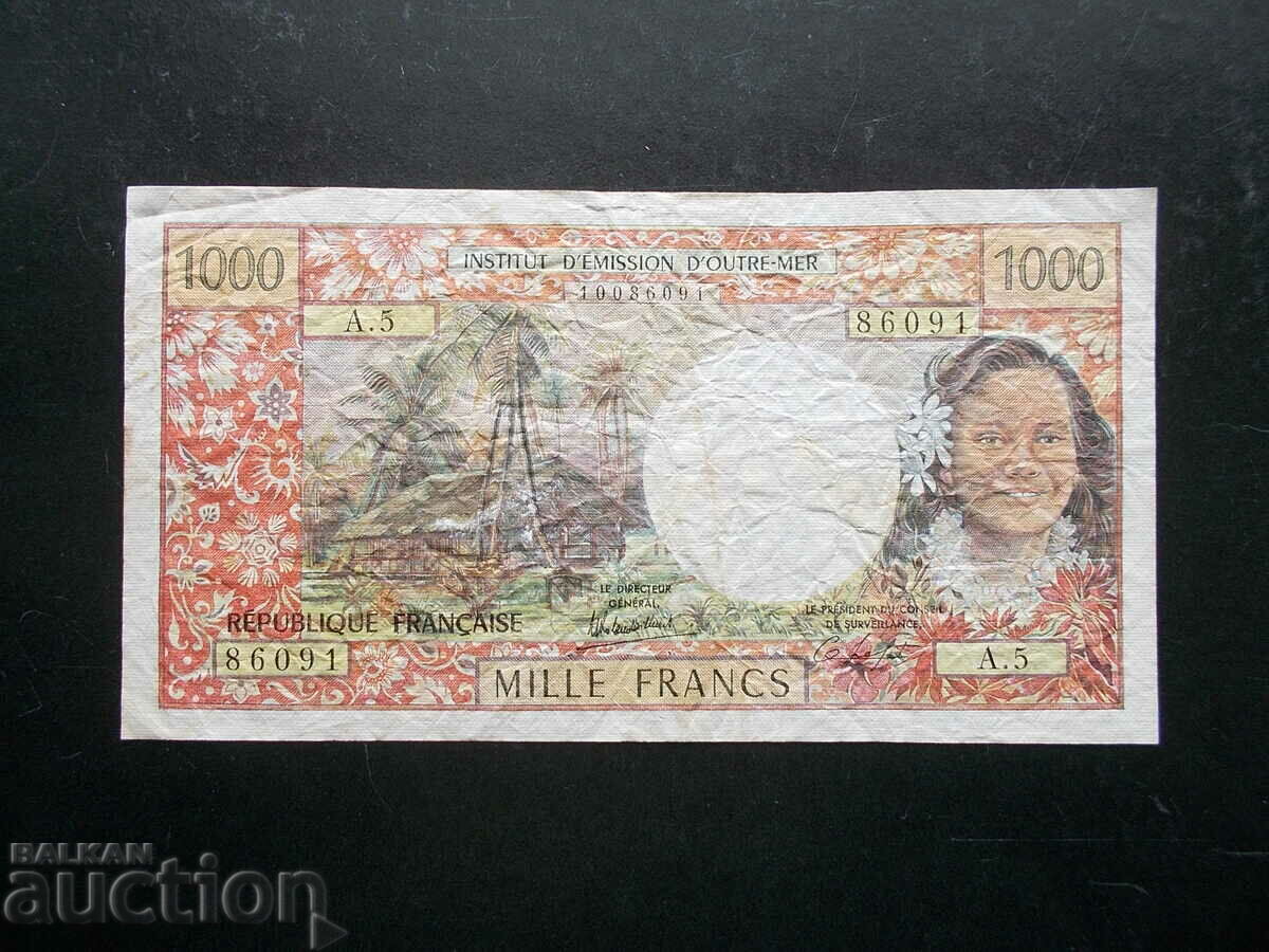 ТАИТИ , 1000 франка , 1983
