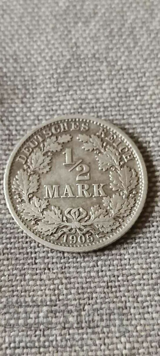 1/2 mark 1905 F