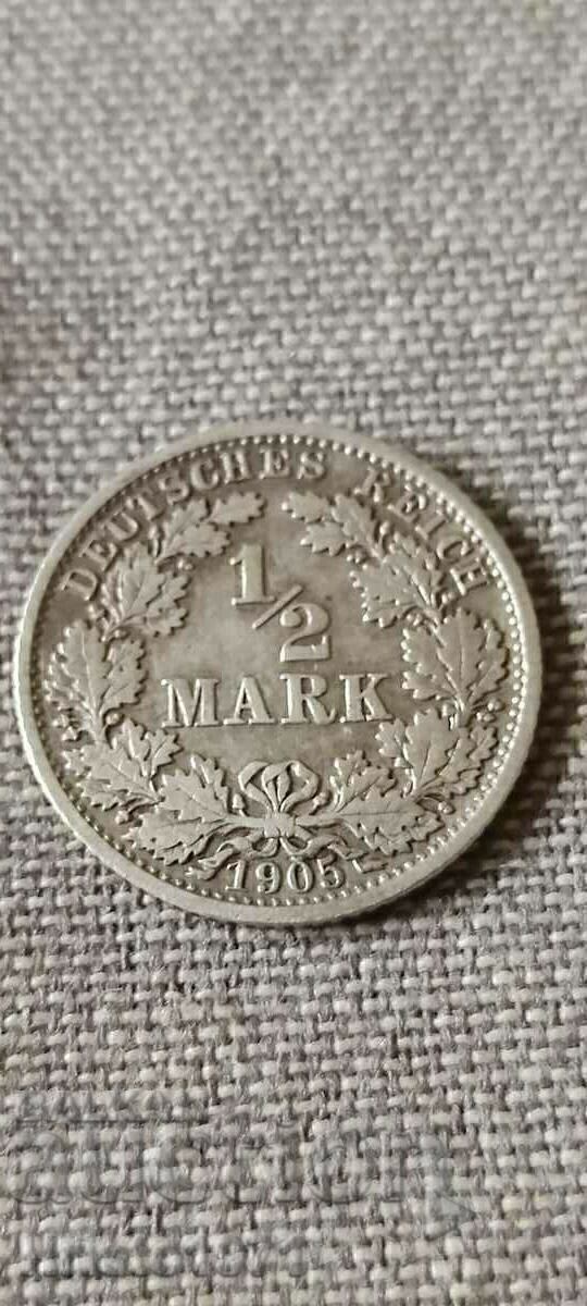 1/2 μάρκας 1905 F 1/2 μάρκας 1905 F