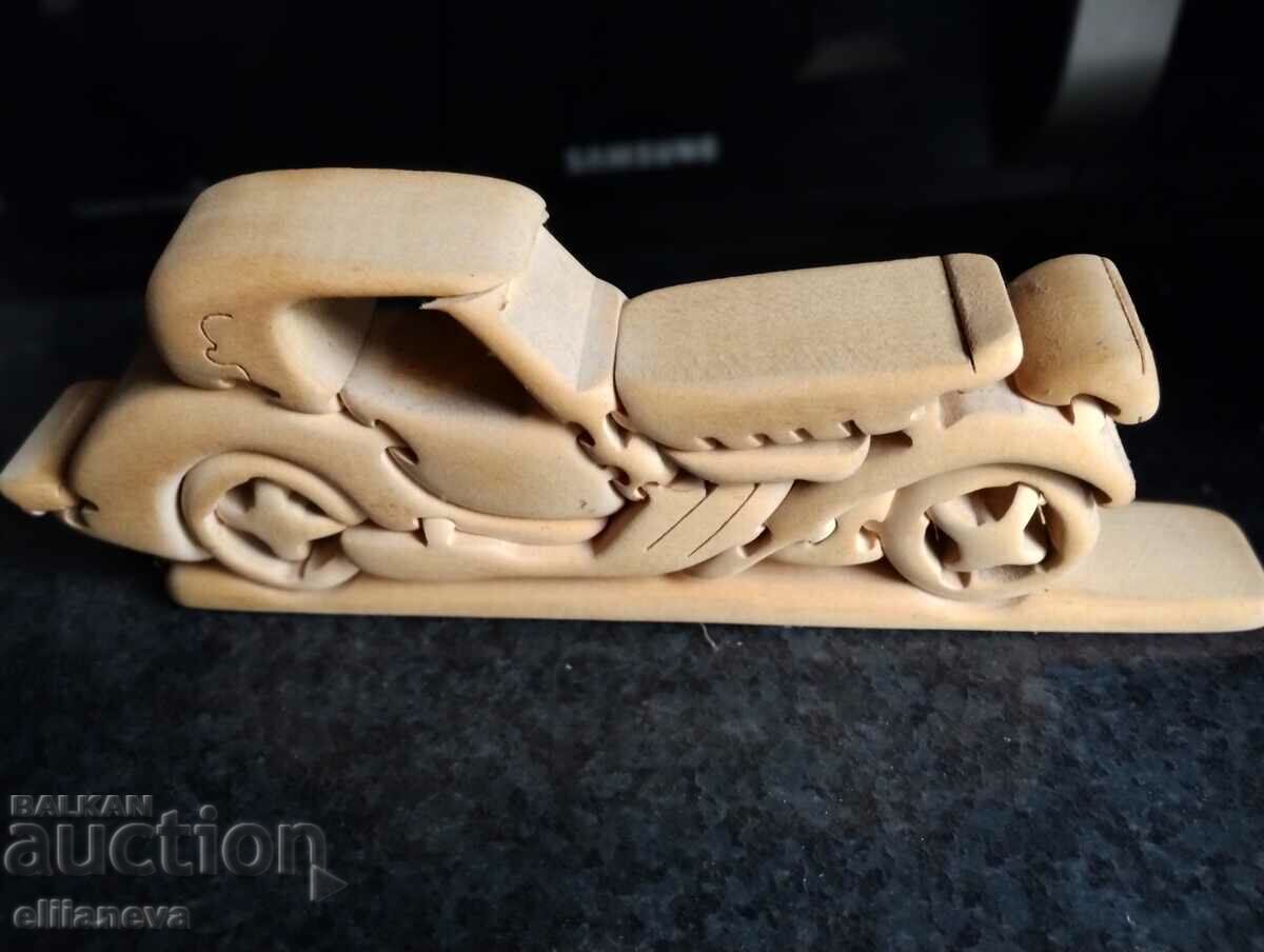 Licitație Mașină retro detașabilă din lemn 26cm