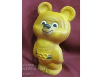 80s Rubber Toy, Bear-Misha souvenir