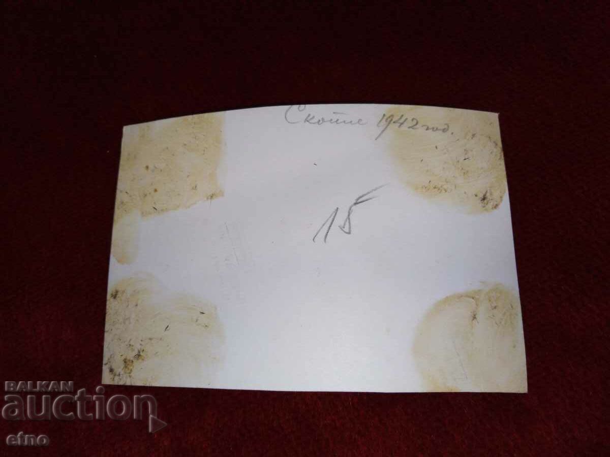 Auction 1942, Skopje, ROYAL PHOTO - soldier, saber Auction 1942, Skopje, ROYAL PHOTO - soldier, saber