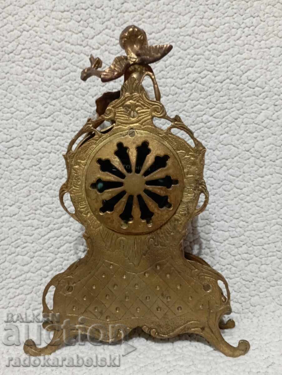 Antique solid bronze clock - 5