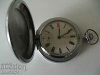№*7404 стар джобен часовник - Молния   - с капак