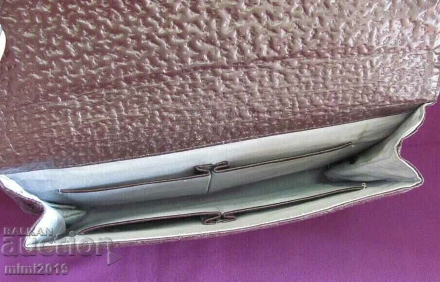 30's Antique Ladies Bag Clutch Purse with Poudrier - 7 30's Antique Ladies Bag Clutch Purse with Poudrier - 7