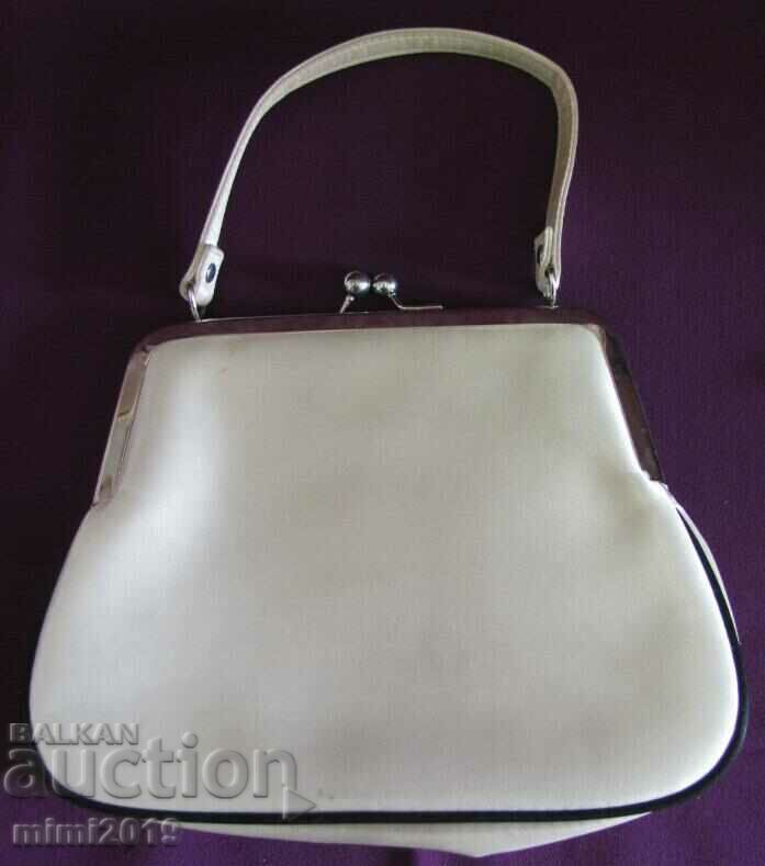 60's Small Ladies' Bag satin and metal clasp - 7