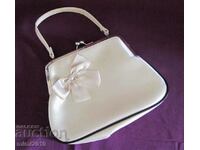 60's Small Ladies' Bag satin and metal clasp