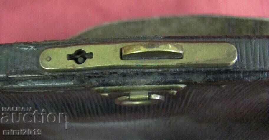 30's Antique Leather Ladies Bag - 7 30's Antique Leather Ladies Bag - 7