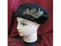 60's Antique Women's Feather Hat