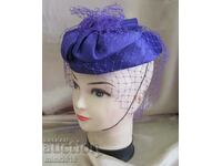 30's Antique Women's Hat with Veil