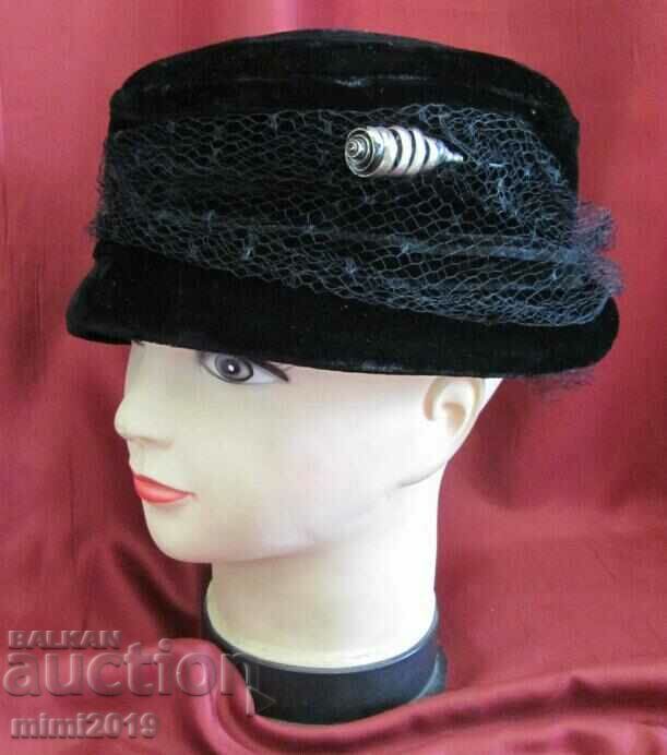 Γυναικείο καπέλο με καρφίτσα αντίκες της δεκαετίας του '60