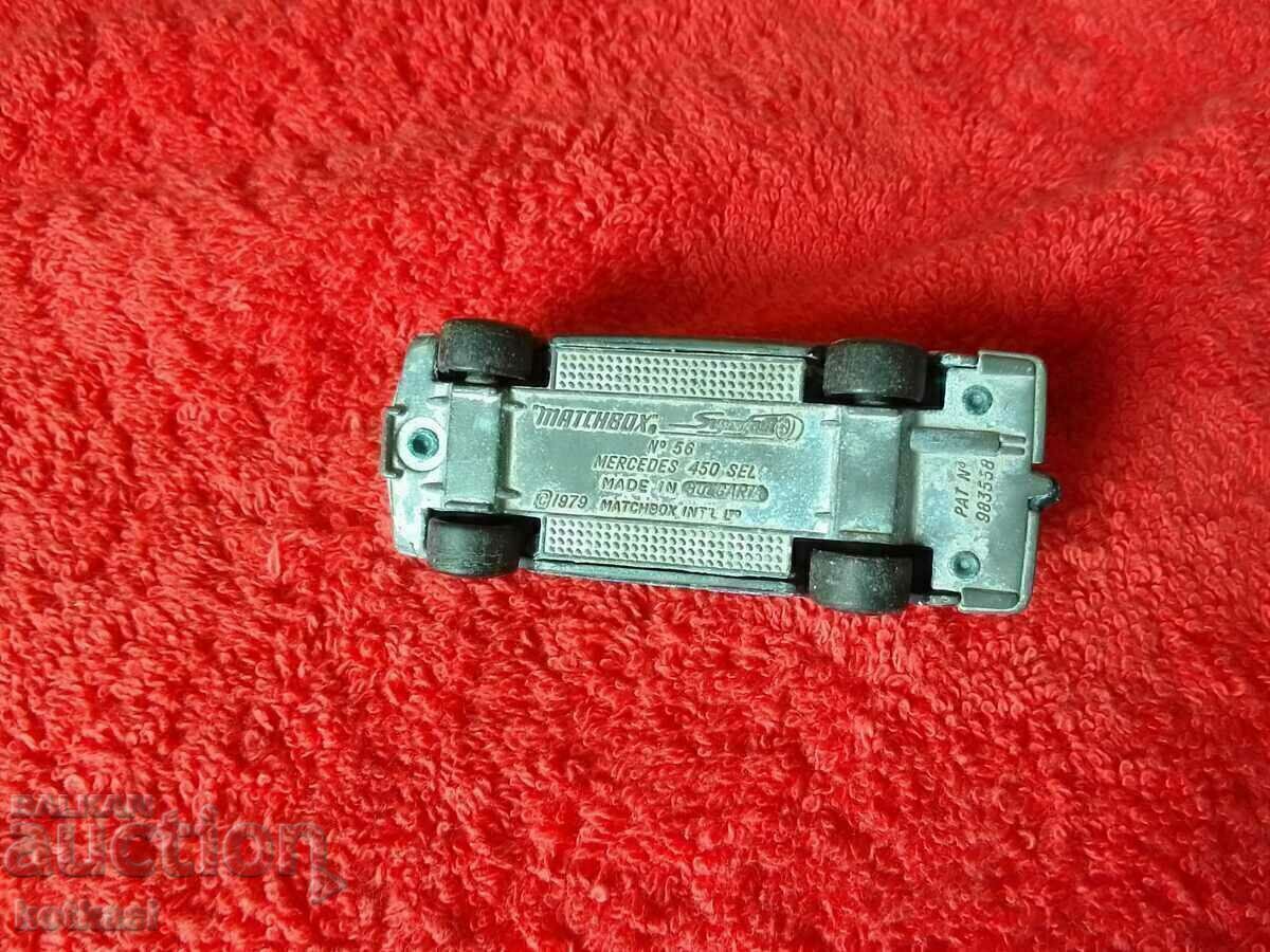 Mașină din metal vechi Matchbox Bulgaria 1979 Mercedes 450 SEL - 7