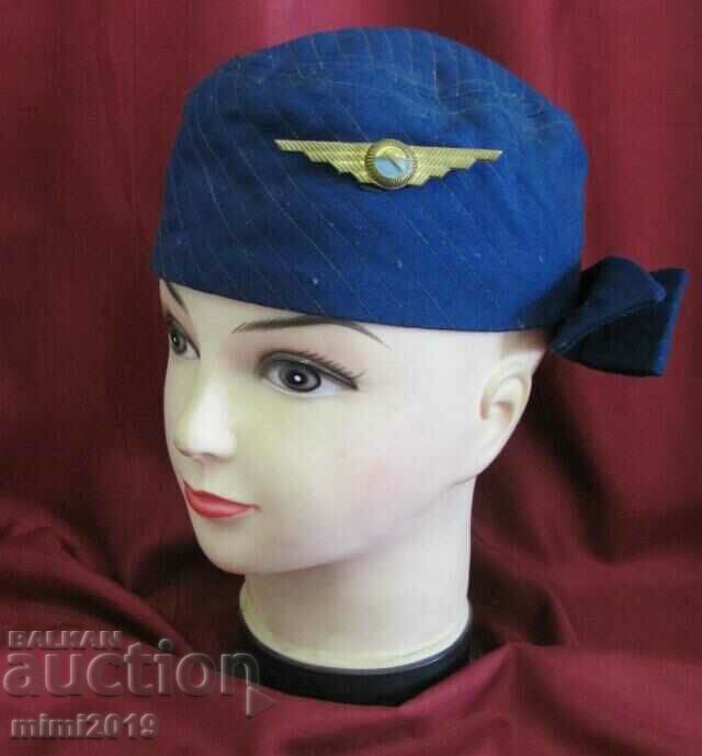 Γυναικείο καπέλο αεροσυνοδών αντίκες της δεκαετίας του '50