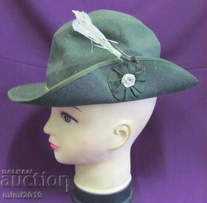 1940s Antique Ladies Hat Germany