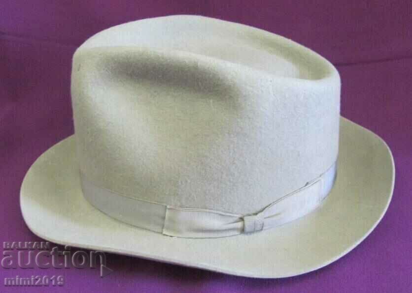 Delivery of 60's Vintich Men's Bomber Hat - Borsalino type Delivery of 60's Vintich Men's Bomber Hat - Borsalino type