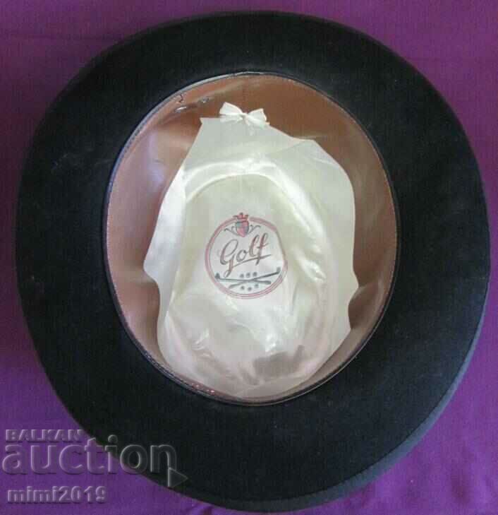 Auction 50's Antique Men's Hat - Borsalino felt type Auction 50's Antique Men's Hat - Borsalino felt type