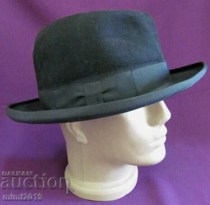 50's Antique Men's Hat - Borsalino felt type - 6 50's Antique Men's Hat - Borsalino felt type - 6