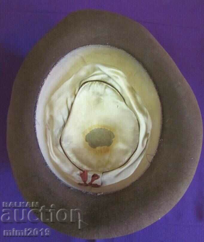 50's Antique Men's Hat-type Borsalino, felt - 5