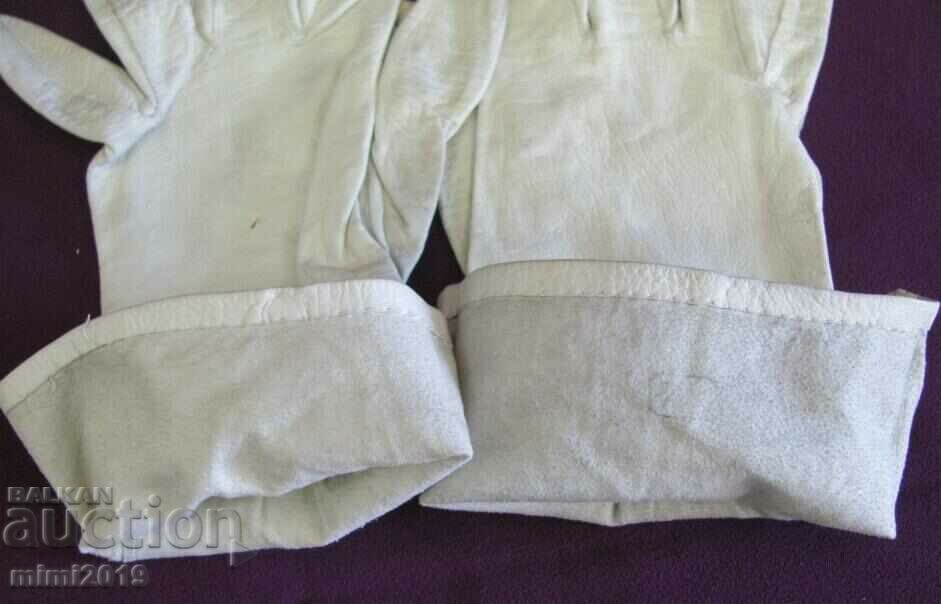 30's Antique Ladies Leather Gloves genuine leather - 5 30's Antique Ladies Leather Gloves genuine leather - 5