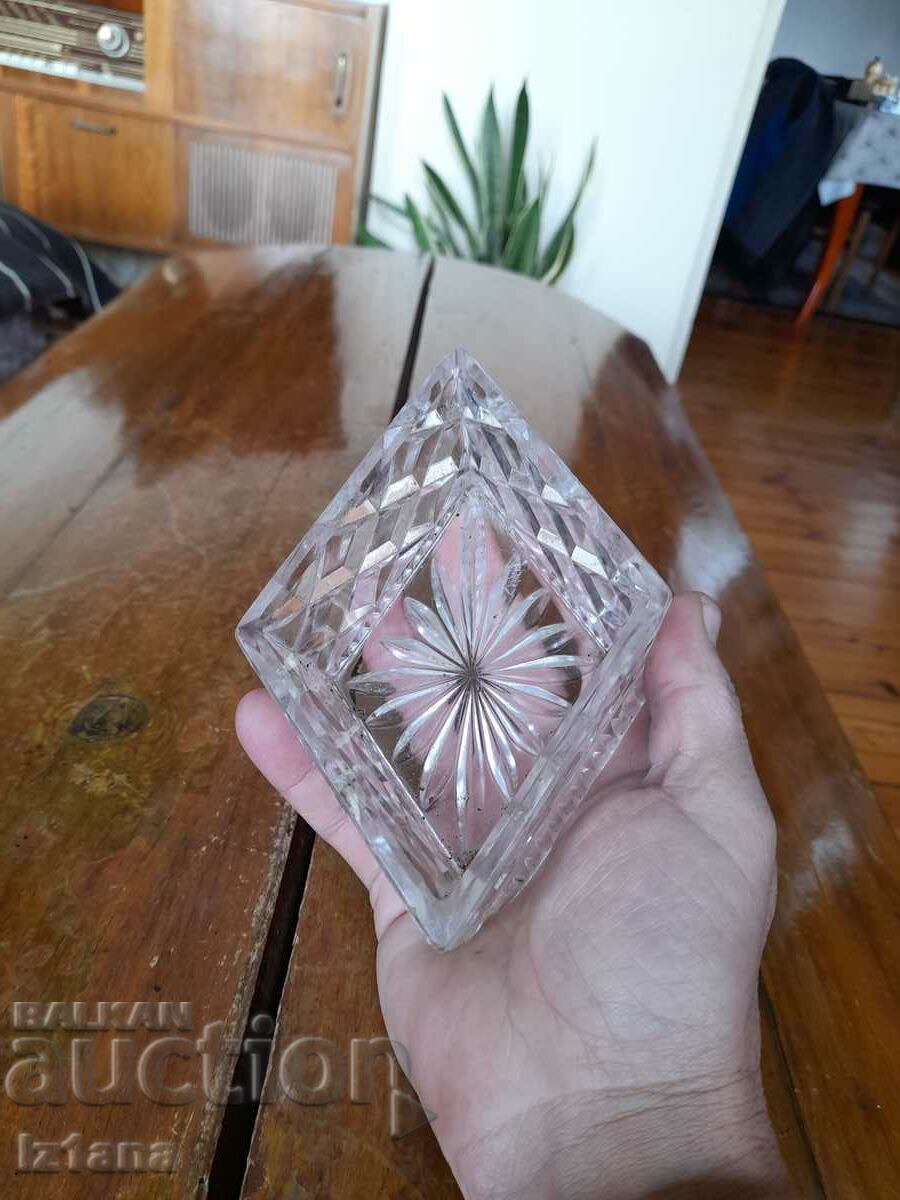 Auction Old glass bowl, candy box, sugar bowl Auction Old glass bowl, candy box, sugar bowl