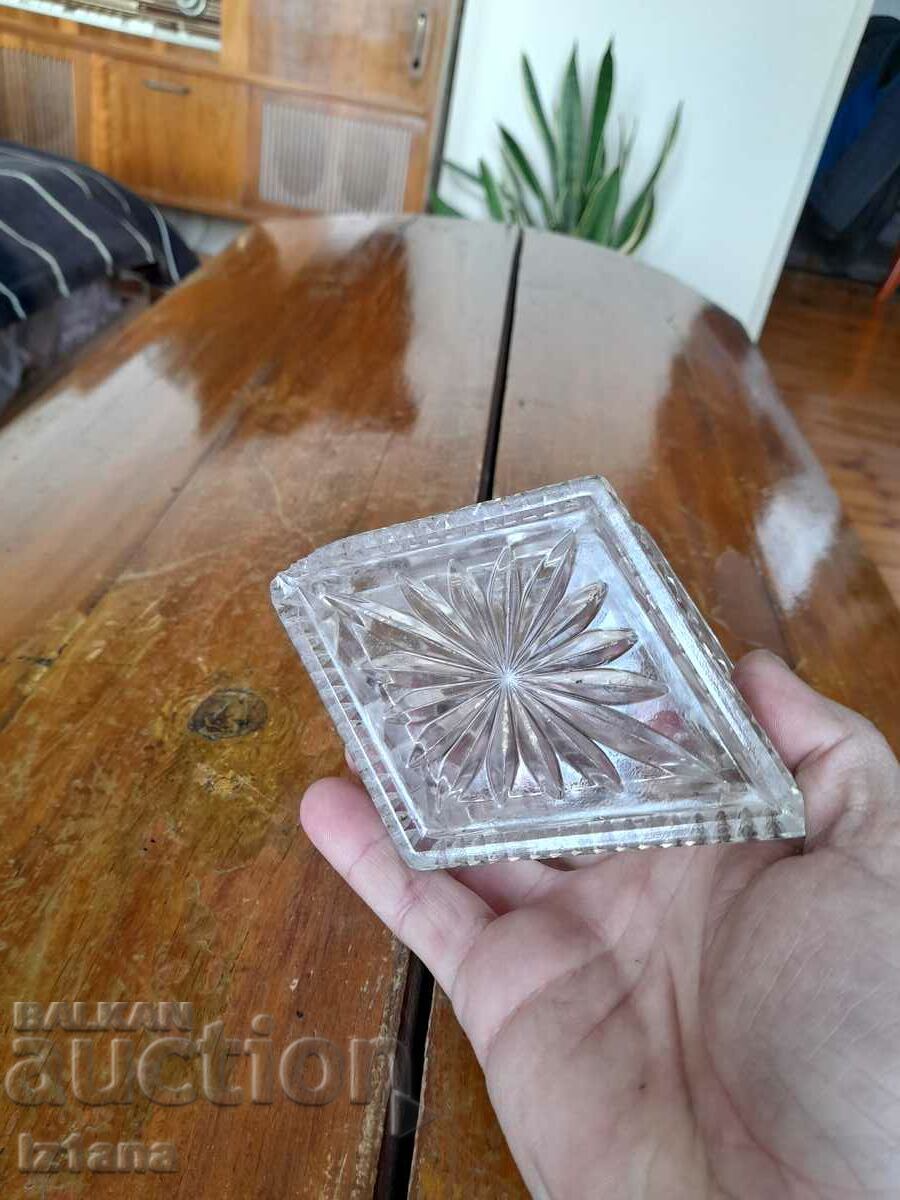 Old glass bowl, candy box, sugar bowl - 5 Old glass bowl, candy box, sugar bowl - 5