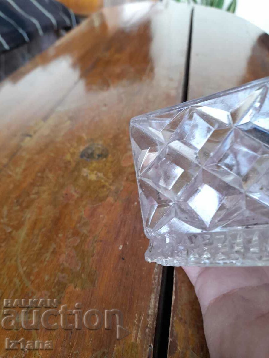 Old glass bowl, candy box, sugar bowl - 6 Old glass bowl, candy box, sugar bowl - 6