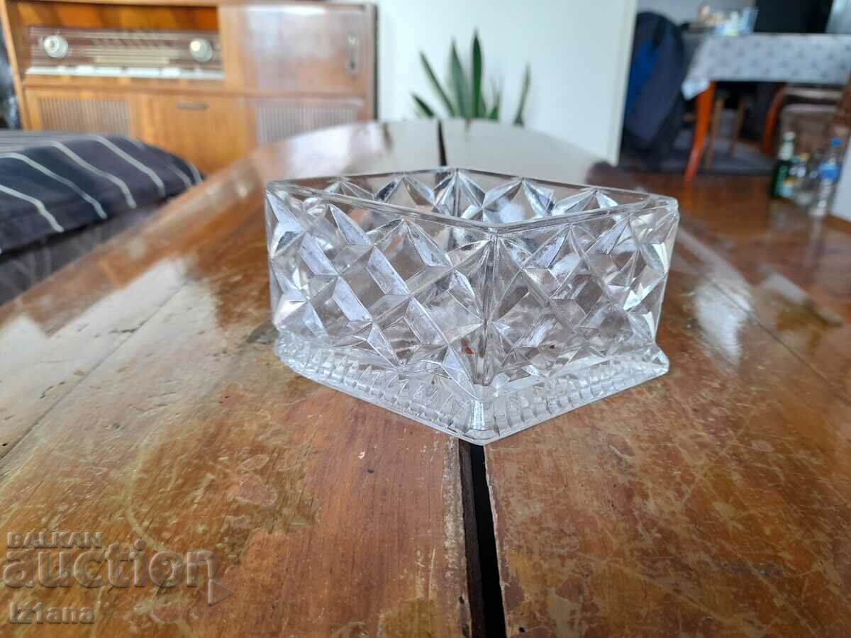 Old glass bowl, candy box, sugar bowl Old glass bowl, candy box, sugar bowl