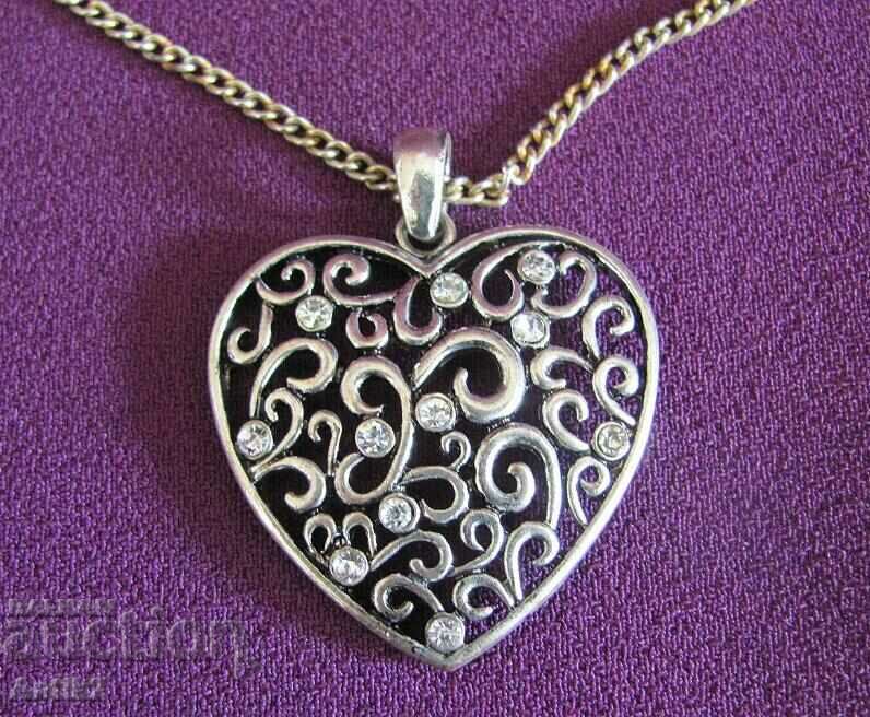 Women's Necklace - Heart with price 18.00 BGN | € 9.20 Women's Necklace - Heart with price 18.00 BGN | € 9.20