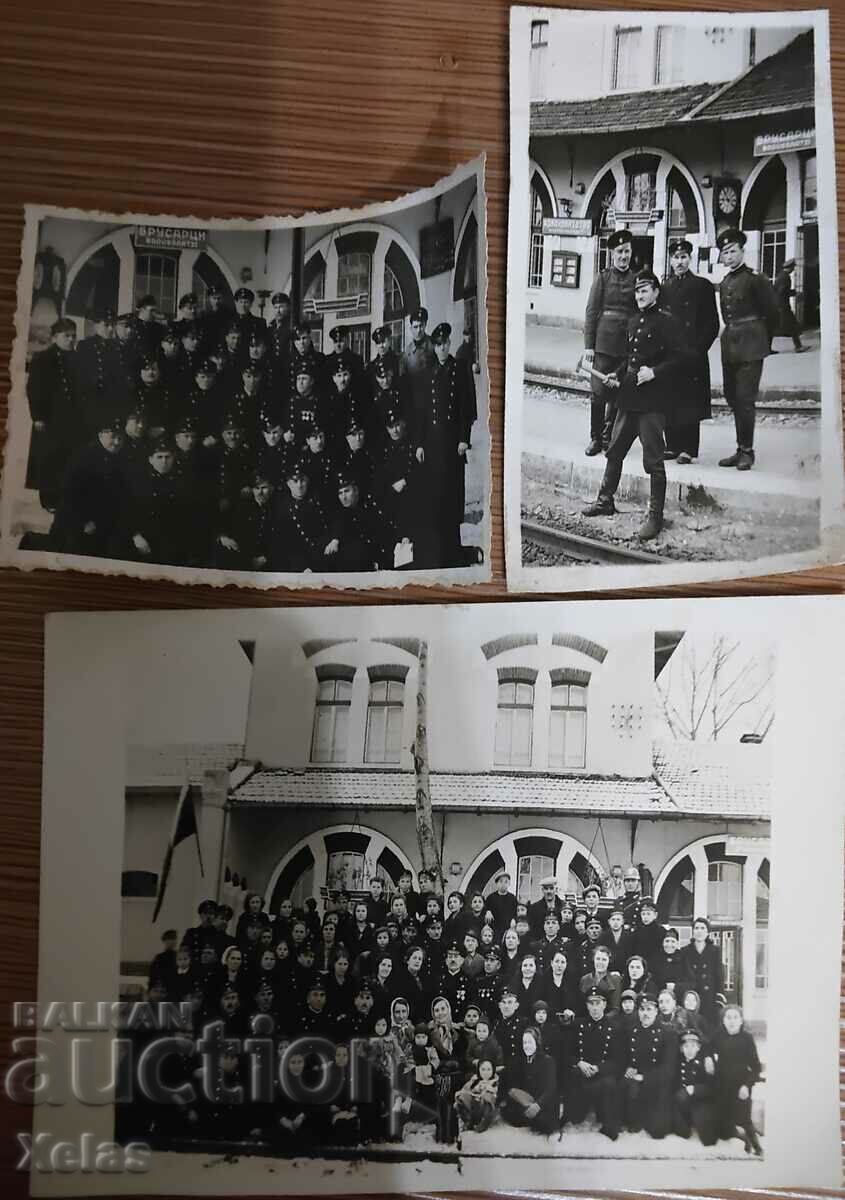 Παλιές φωτογραφίες 3 τεμ. Δεκαετία 1930 Σταθμός Μπρουσάρτση